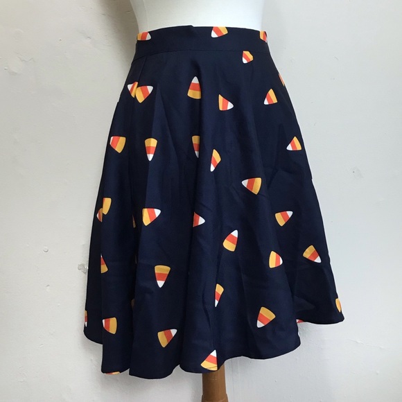 Modcloth Dresses & Skirts - ModCloth Halloween Candy Corn Circle Skirt